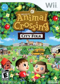 Animal Crossing City Folk Wii US box art